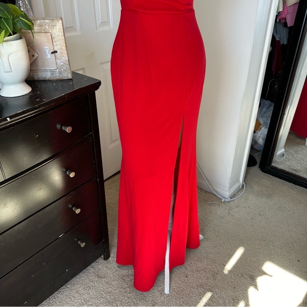 LULU’S EFFORTLESS RADIANCE STRAPLESS MERMAID MAXI DRESS - Picture 9 of 15